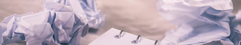 crumpled paper nottebook
